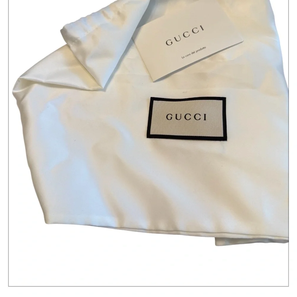 Gucci Large Gift Box Set w/ Dust Bag & Shopping Bag 7.5x7.5x5 Authentic